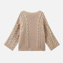 Suéter Trançado de Tricô