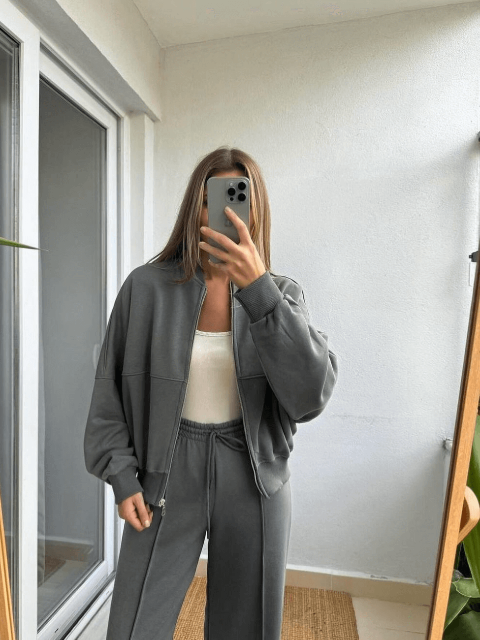 Conjunto de Moletom em Algodão