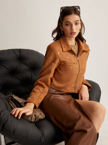 Jaqueta Curta Cravejada