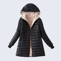 Casaco Impermeável Forrado de Lã com Zíper