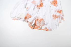 Vestido Curto com Estampa Floral - Bella