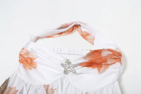 Vestido Curto com Estampa Floral - Bella