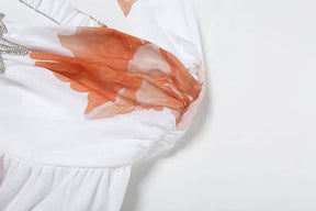 Vestido Curto com Estampa Floral - Bella