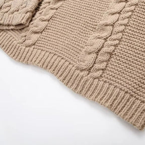 Suéter Trançado de Tricô