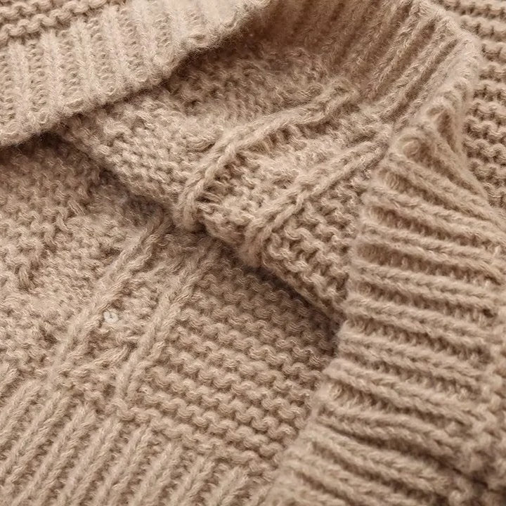 Suéter Trançado de Tricô